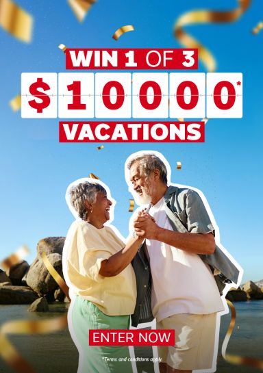 Win one of three $10,000 vacations with our 30th Birthday contest!