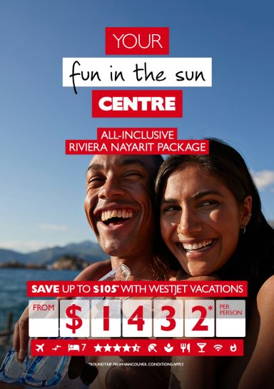 Save big on a trip to Riviera Nayarit with WestJet Vacations!