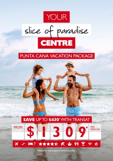 Save on a Punta Cana Vacation package with Transat!