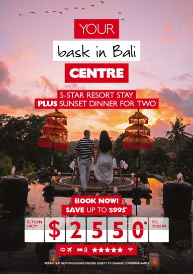 LIMITED TIME ONLY - Bali for as low as $2,250* per person!