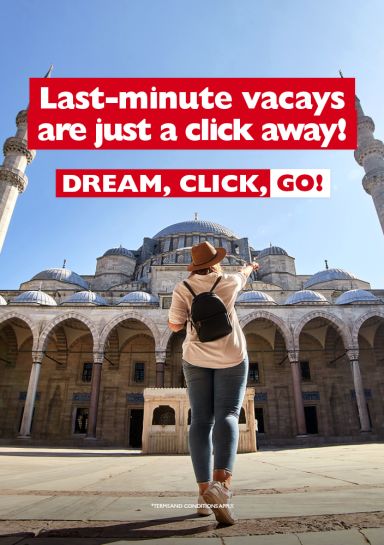 Last-minute vacays are just a click away! Check out these hot last-minute deals.