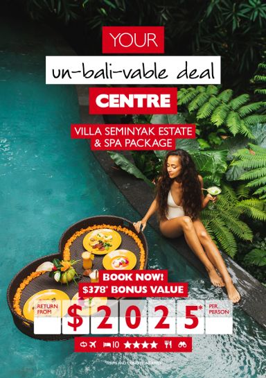 Bali vacation package for as low as $2,025* per person!