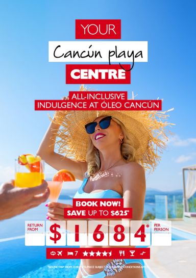 Enjoy this incredible Cancun vacation for as low as $1,684* per person!