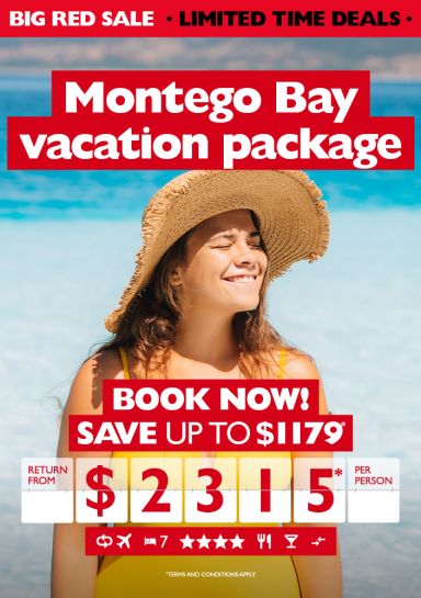 RED HOT DEALS - Save on this Montego Bay vacation package!