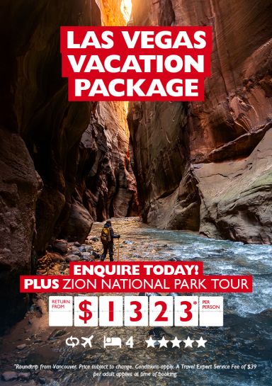 Las Vegas vacation with national park tour return from $1323*