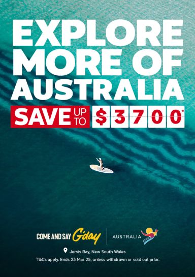 Explore more of Australia. Save up to $3700*