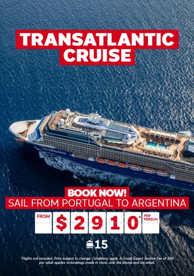 15-night Transatlantic Cruise - from $2910 per person