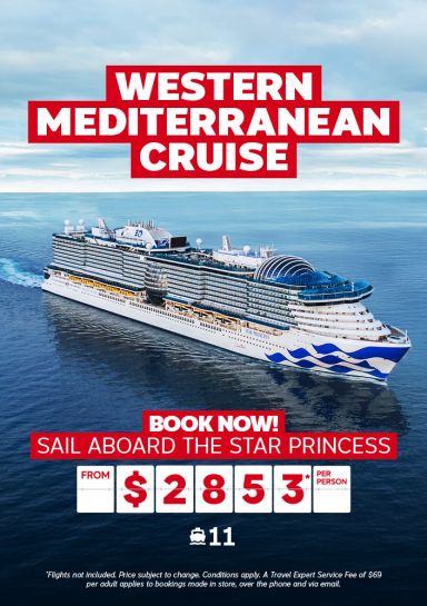 11-night Western Mediterranean Cruise - from $2853 per person