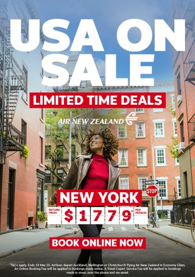 USA Canada Air New Zealand Sale