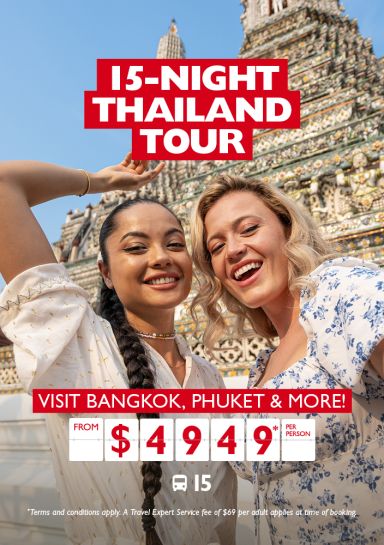 15-night Thailand tour for $4949* per person