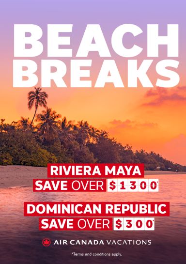 Save on Beach Breaks with Air Canada Vacations