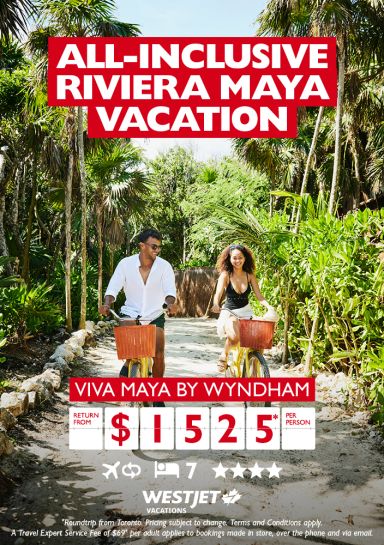 All-inclusive Riviera Maya vacation including airfare!