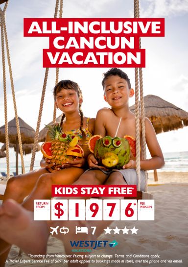 All-inclusive Cancun vacation for as low as $1,976* per person!