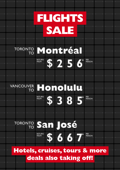 Check out these RED HOT flight deals!