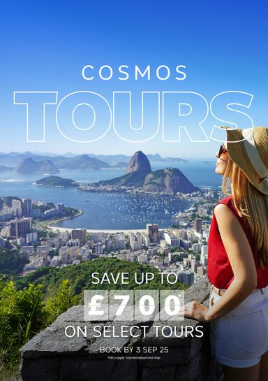SAVE up to £700* on Cosmos tours