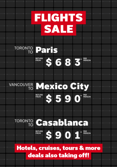 Check out these RED HOT flight deals!