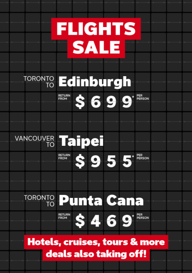 Hot flight deals to top destinations