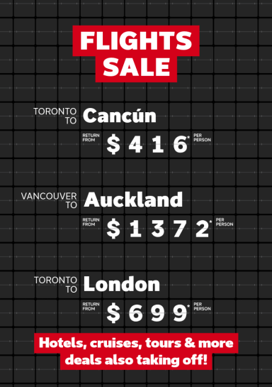 Check out these RED HOT flight deals!