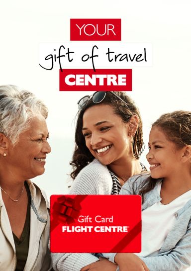 Your gift of travel centre - 3 generations of family smiling together