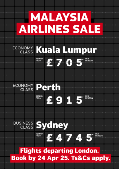 Malaysia Airlines Sale