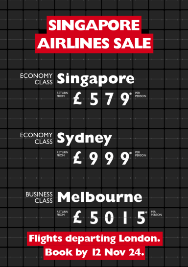 Singapore Airlines Sale