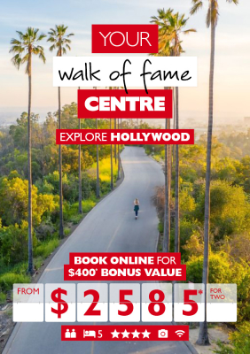 woman walking in los angeles mountain