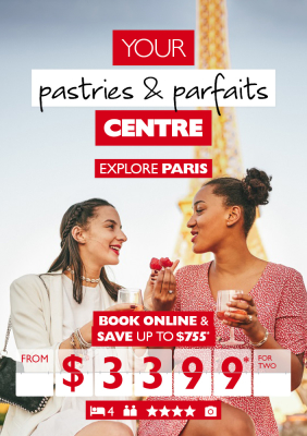 Your pastries & parfaits centre - explore Paris. Book online & save up to $755* from $3,399* for two. Women eating strawberries Paris