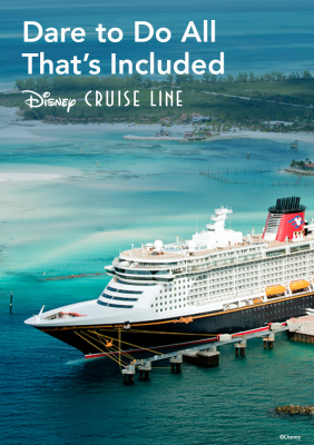 Dare to do all that's included Disney Cruise Line - Disney Cruise ship moored on their private island