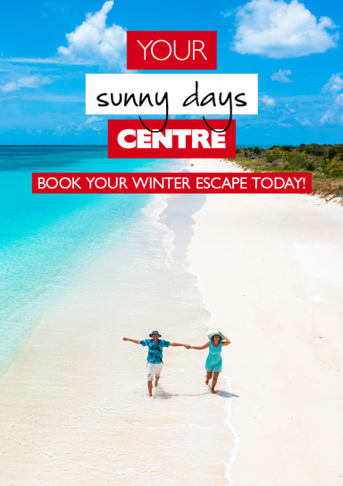 Your sunny days centre - book your winter escape today
