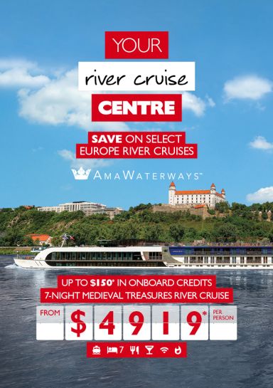Your river cruise Centre - save on select Europe river cruises - AmaWaterways 7-night medieval treasures from $4919 per person