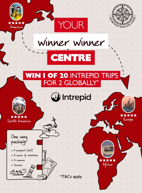 Win 1 of 20 Intrepid Trips For 2 Globally*