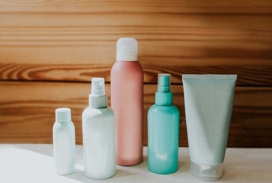 Image of toiletry bottles