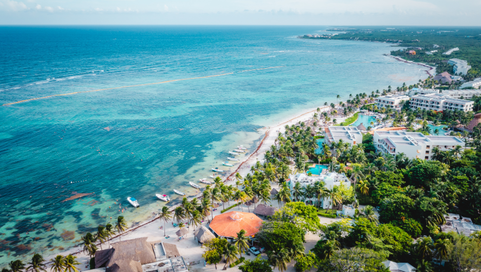 Quintana Roo Mexico coastline and ocean landscape