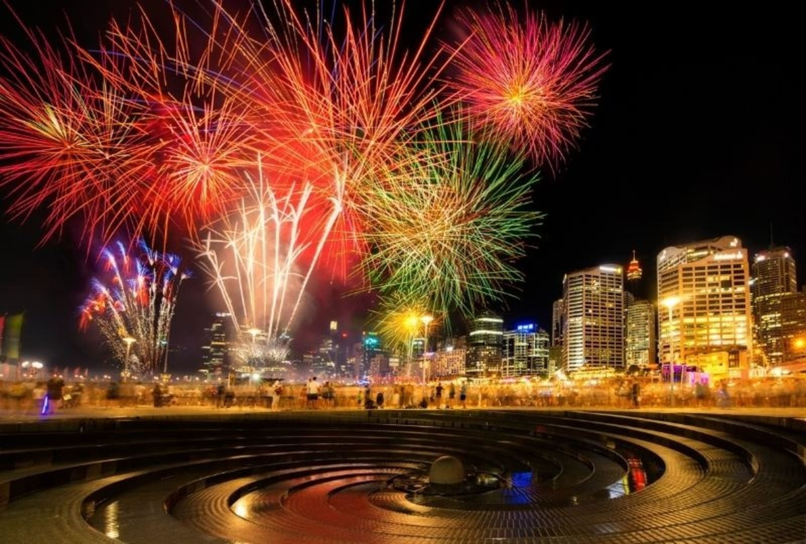 Fireworks in Sydney celebrating Lunar New Year