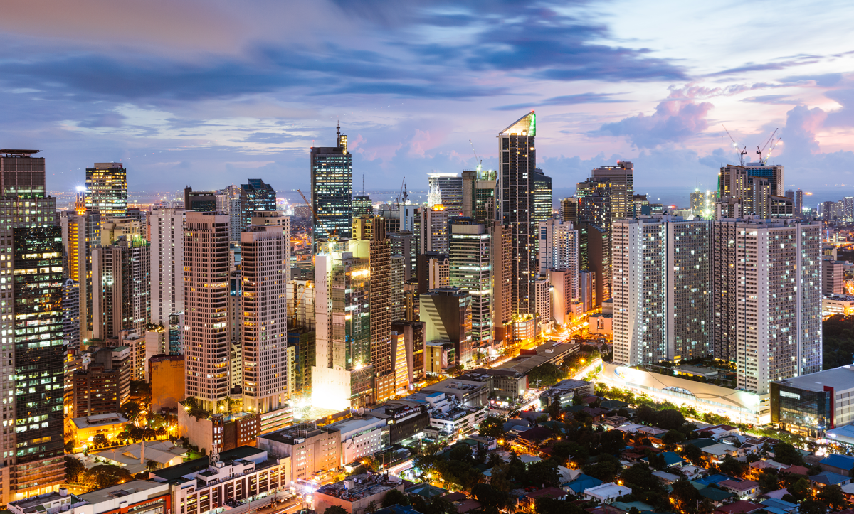 Manila city at night
