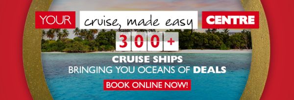Your cruise, made easy Centre | 300+ cruise ships bringing you oceans of deals! Book online now!
