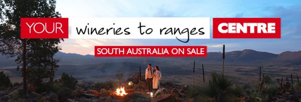 Your wineries to ranges Centre | South Australia On Sale | Barossa Valley glamping from $599*, Save up to $270* on Outback Eco Holidays, $1025* bonus value on Luxe Kangaroo Island