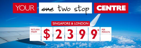 Your two stop Centre | Auckland & Cook Islands return from $1137* per perosn, Fiji & Los Angeles return from $1574* per person, Singapore & London return from $2399* per person