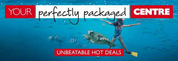 Your perfectly packaged centre | unbeatable hot deals. Brand new crowne plaza Fiji from $1,990*. 10-day China express from $990*. Mirage Whitsunday escape from $649*