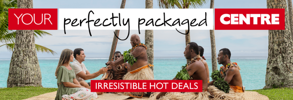Your perfectly packaged centre | Irresistible hot deals. Hilton Fiji Holiday from $1,990* Sea World Family Escape from $1,399* Fairfield by Marriott Bali holiday with flights