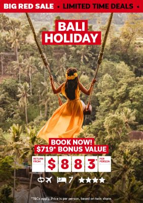 bali holiday book now $883 per person