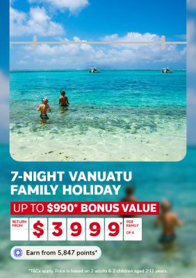 7 night vanuatu family holiday