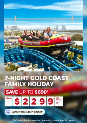 7 night gold coast family holiday