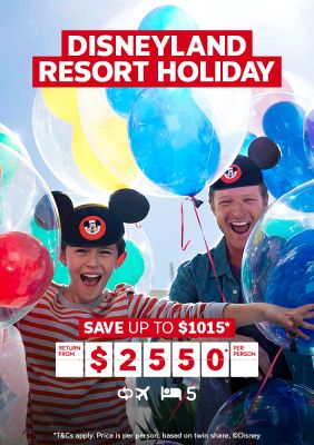 Disneyland Resort Holiday. Save up to $1015* return from $2550* per person