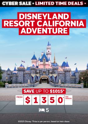 Disneyland Resort California Adventure. Save up to $1015* from $1350* per person