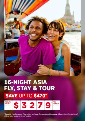 G Adventures Flight Centre Vacation Asia Fly, Stay & Tour