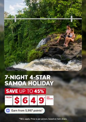 7 night 4 star samoa holiday