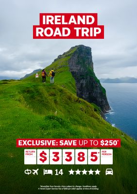 Ireland Road Trip Exclusive Save up to $250* return from $3385* per person