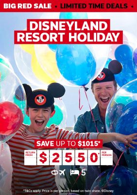 Disneyland Resort Holiday. Save up to $1015* return from $2550* per person