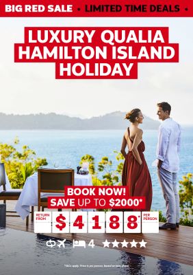 Luxury Qualia Hamilton Island Holiday. Book now! Save up to $2000* return from $4188* per person